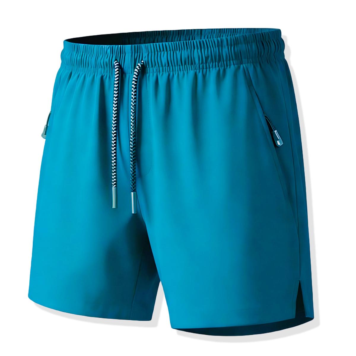 Women’s shorts—fashionable, comfortable, breathable, quick-drying; slit-hem design with drawstring and zippered pockets; basic women’s bottoms; women’s athletic shorts