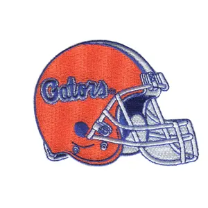 Florida Gator Helmet Mark 3. 25"" W x 2. 5"" H Hook Patch (Not an Iron-on Patch)