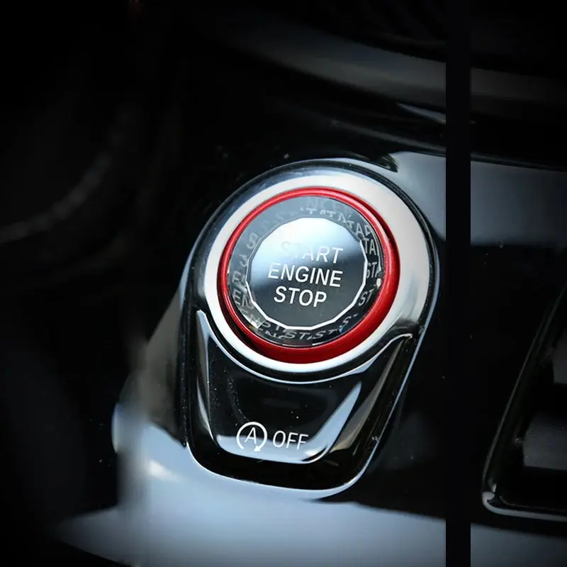 Crystal Style Start Stop Button, Engine Power Ignition Start Stop Button Replacement Compatible with BMW 1 2 3 4 5 6 7 X1 X3 X4 X5 X6 Series F22 F30 F10 F32 F01 F15 G01 G30 G31 G11 G12 Aesthetic Automotive Car Accessory Car Interior Decor Car Accessories