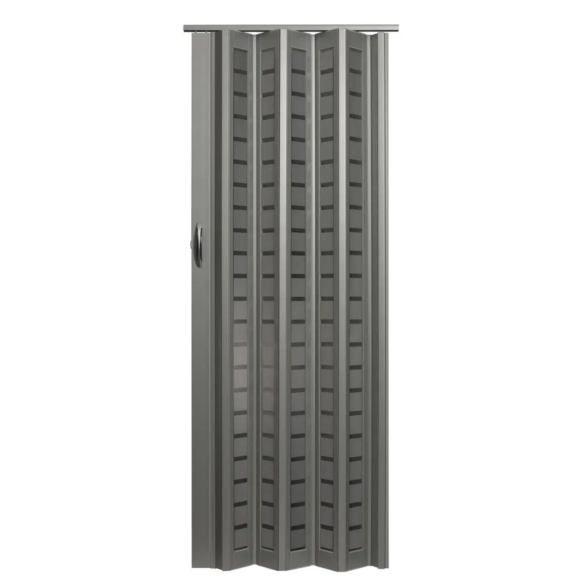 Homestyle HSMETRO3280ALSQ Contemporary Metro Square Frosted Aluminum Bi-Fold Sliding Doors - 36 w x 80 h in, 28 lbs, Dual Wall Construction, Lockable Handle, Quiet Operation, 3-Year Warranty, Security Lock Doors, Long Lasting Wear, Lockable Doors