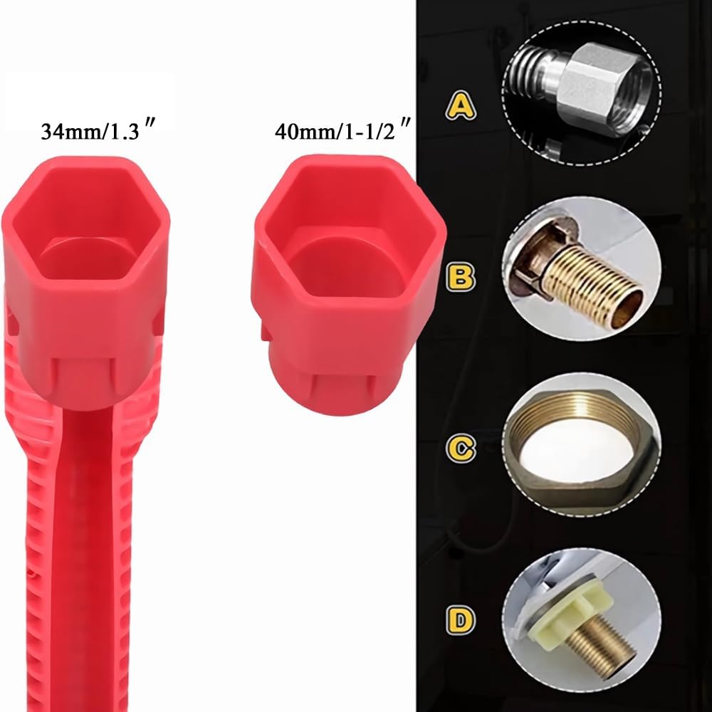【FaddishDeal】Multi-function faucet and sink drain installation tool, 8-in-1 adjustable sink key, faucet sink, faucet key tool, odorless sink key, bathroom, kitchen