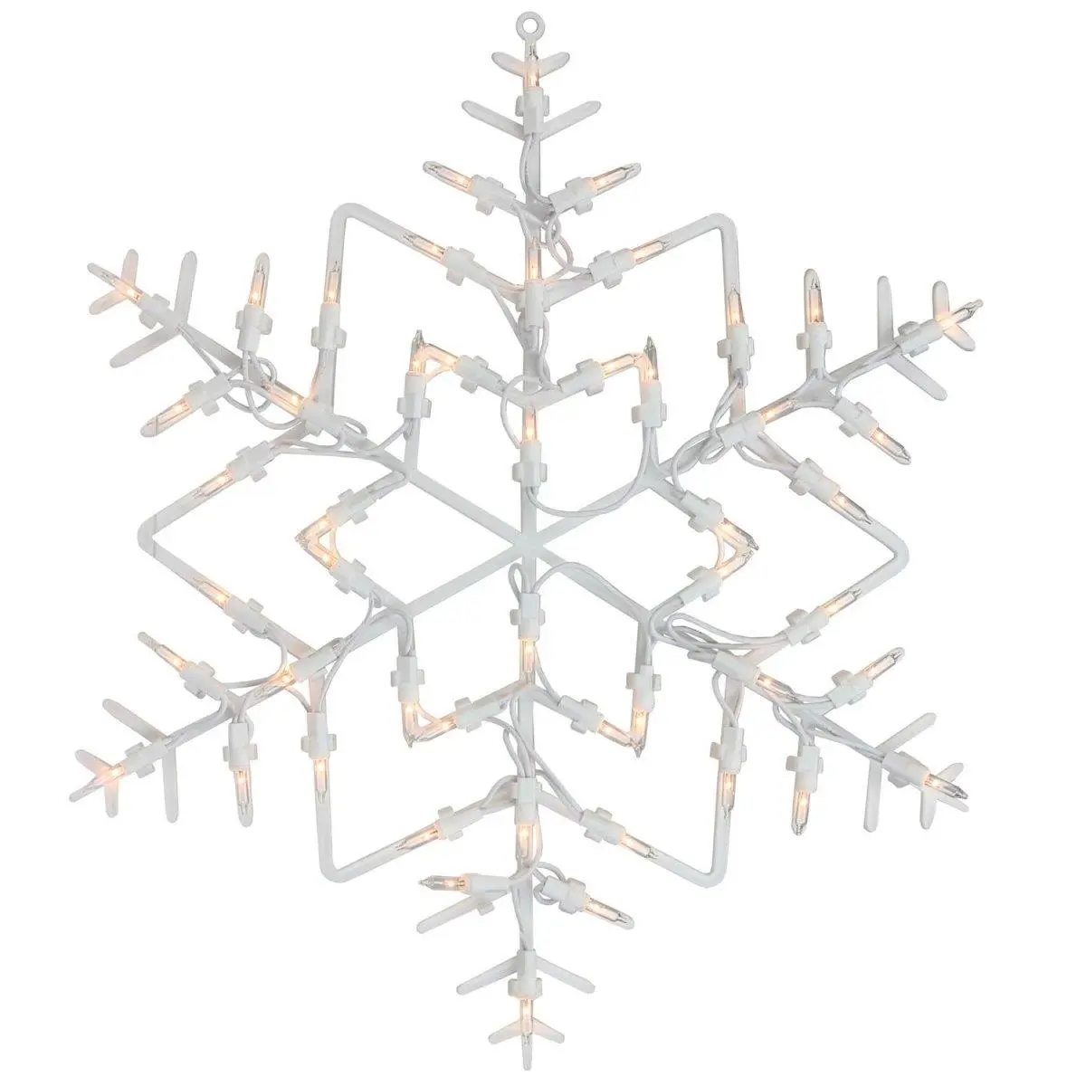 212 MAIN LED Lighted 15 in. Snowflake Christmas Window Silhouette Decor, Double-Sided, Super Bright, UL Listed Window Decorations for Home Festive Decor, Window Decor