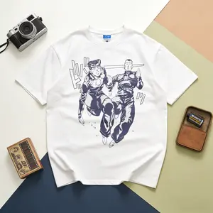 JoJos Bizarre Adventure Josuke Higashikata and Okuyasu Vintage Anime Tee Heavyweight Cotton Diamond is Unbreakable Graphic Shirt Standard Fit Unisex