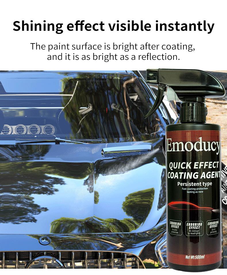 Car Coating Spray-Advanced Automobile Quick-acting Coating Agent With Dust -Proof and Glazing Effects -Long Lasting Car Paint Waxing Solution For a Showroom Shine
