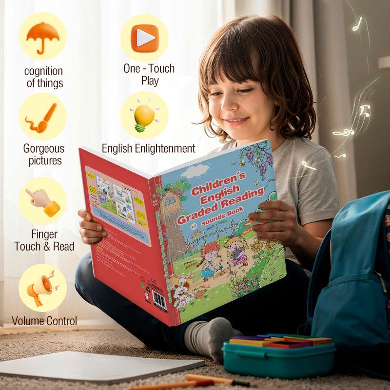Children’s English Graded Reading Sound Toy | 38 Topics · 500+ Words · 300+ Sentences | Interactive, Screen-Free Language Learning Toy for Kids