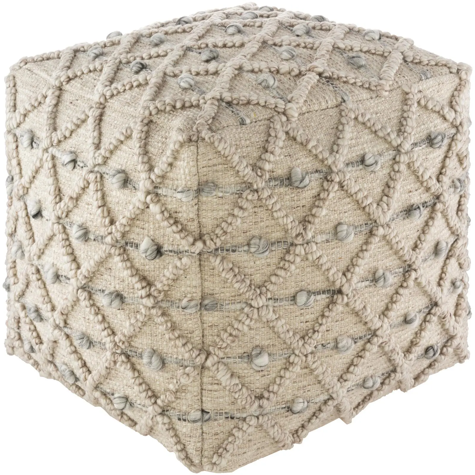 Livabliss Anders Cottage Pouf Livabliss Anders Cottage Pouf