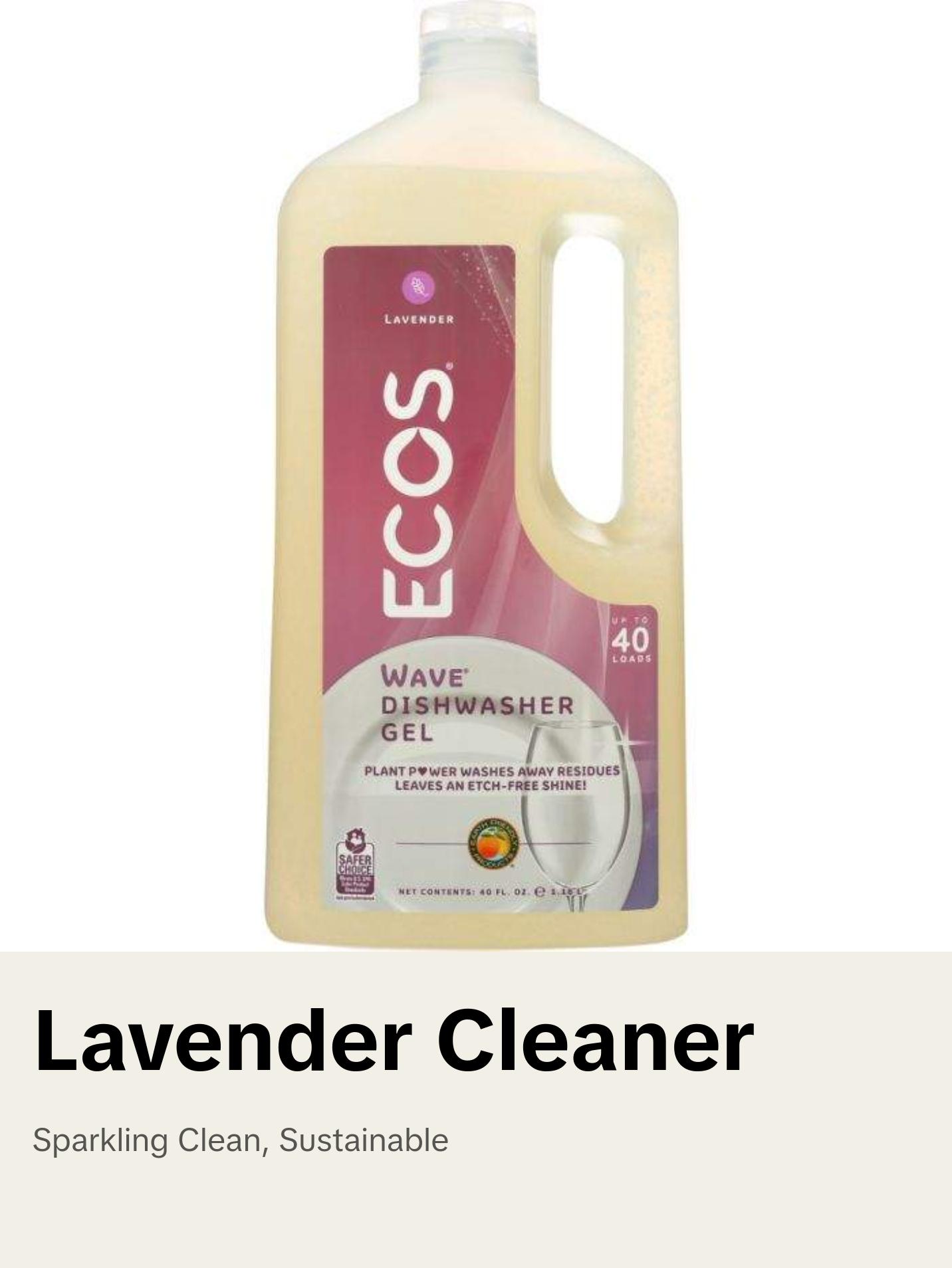 Wave Auto Dishwasher Gel Organic Lavender, 40 oz