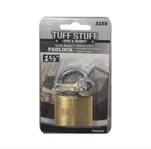 Solid Brass Padlock 1 1/2"