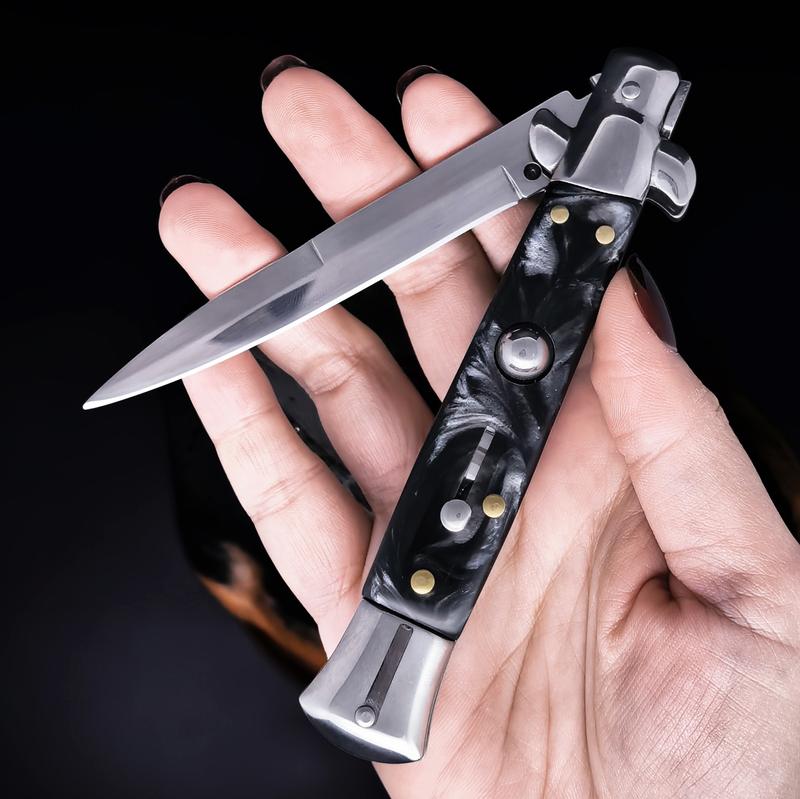 9-inch AKC men's folding knife, EDC pocket knife, sharp blade, comfortable handle, suitable for hiking, outdoor camping, fishing, etc., men's holiday gift 9-inch AKC men's folding knife, EDC pocket knife, sharp blade, comfortable handle, suitable for hiking, outdoor camping, fishing, etc., men's holiday gift