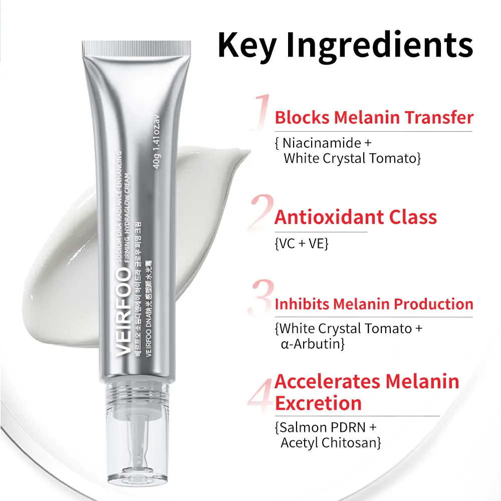 Korean Brands VEIRFOO PDRN GlassSkin Flash Cream with Peptides for