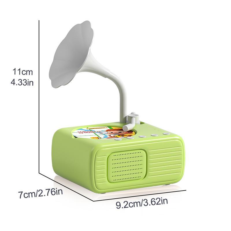 Toddler Record Player with 104 Cards (96+8 Recordable) | Kids Phonograph & Storytelling Machine | Screen-Free Learning Toy for Ages 3+