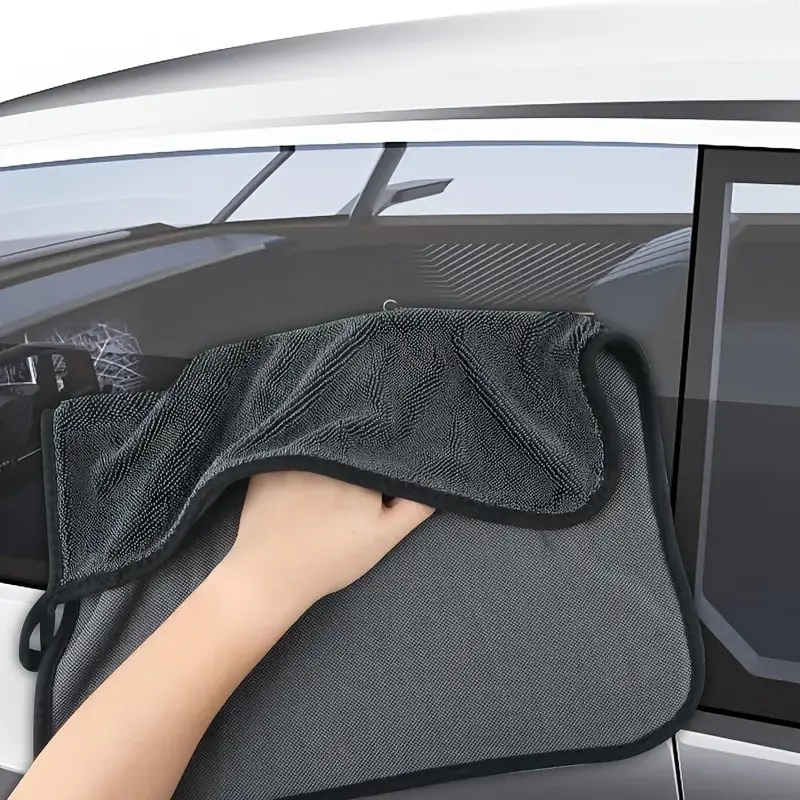 3pcs Super Absorbent Quick-Dry Microfiber Towels Suitable for Home, Car, Glass, Bathroom, Kitchen, Office - Reusable Multipurpose Cleaning Cloths, Wrinkle-Free & Lint-Free, Modern Square Design with Quick-Dry Technology for Wet/Dry Use