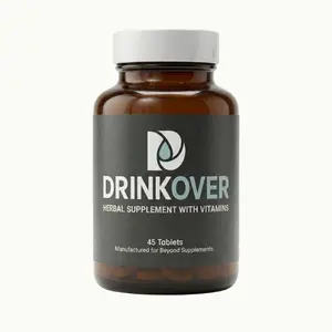 Drinkover Morning Protection Bottle | Herbal Based Pre-Alcohol Support Supplement | 15 Doses | 45 ct