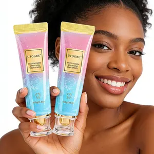 2PC Niacinamide Whitening Toothpaste Triple Whitening Formula with Xylitol Mint Flavor Fluoride-Free Stain Removal Enamel Repair for Sensitive Teeth Gum Health Daily Oral Care