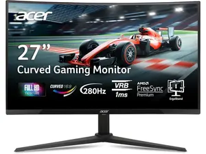 Acer Nitro 27" Full HD 1080P 280hz with AMD FreeSync Premium 1ms 1500R Curved Gaming Computer Monitor XZ270 Zbmiiphx Acer Nitro 27" Full HD 1080P 280hz with AMD FreeSync Premium 1ms 1500R Curved Gaming Computer Monitor XZ270 Zbmiiphx
