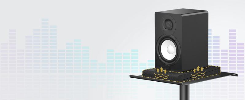 TONOR Isolation Pads for Speakers, Studio Monitor Acoustics Foam, High-Density Soundproofing Panels, Adjustable Angle, Prevents Vibrations, Pack of 2