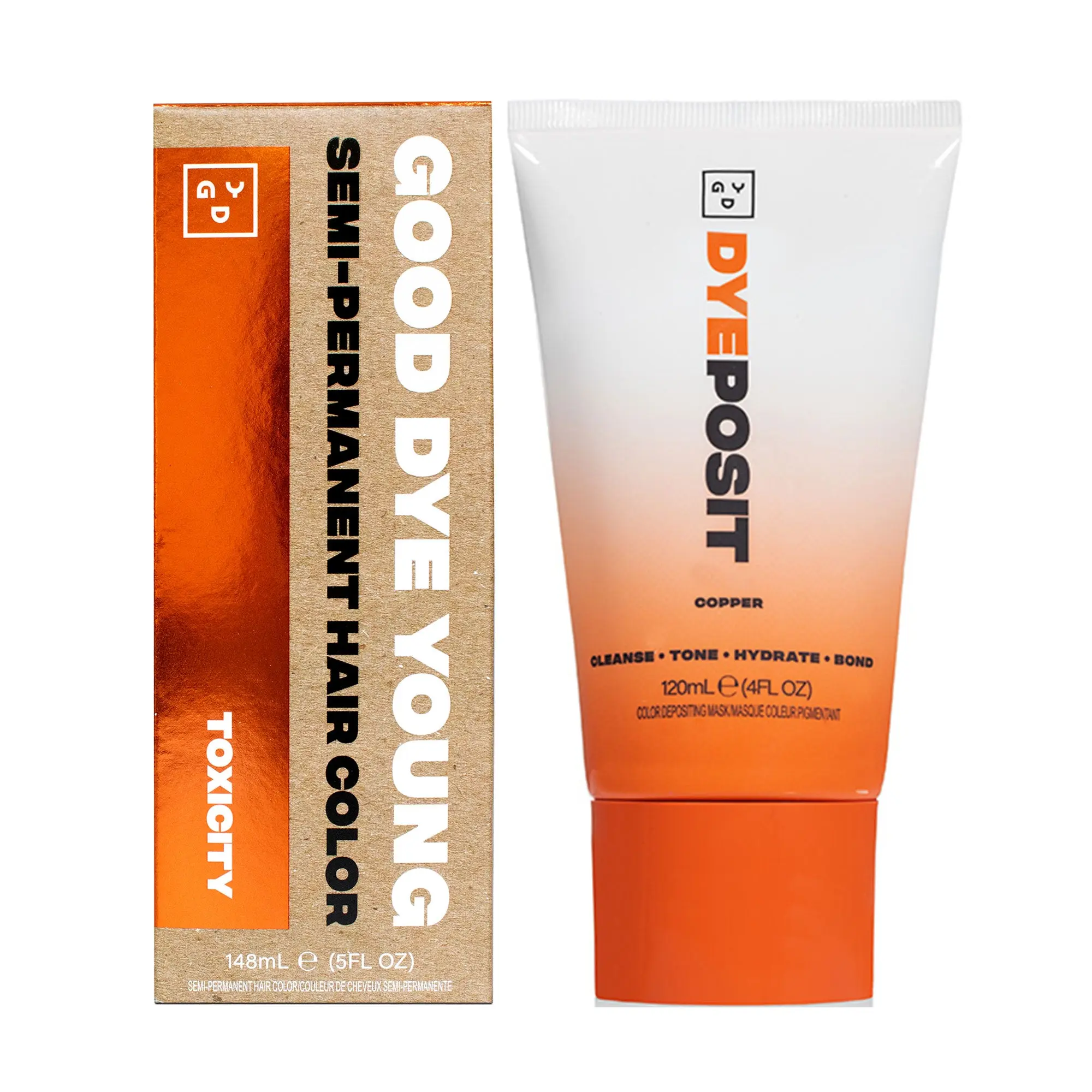 Dye Duo - 5oz Semi-Perm & 4oz Copper DYEposit for Bold Color Maintenance