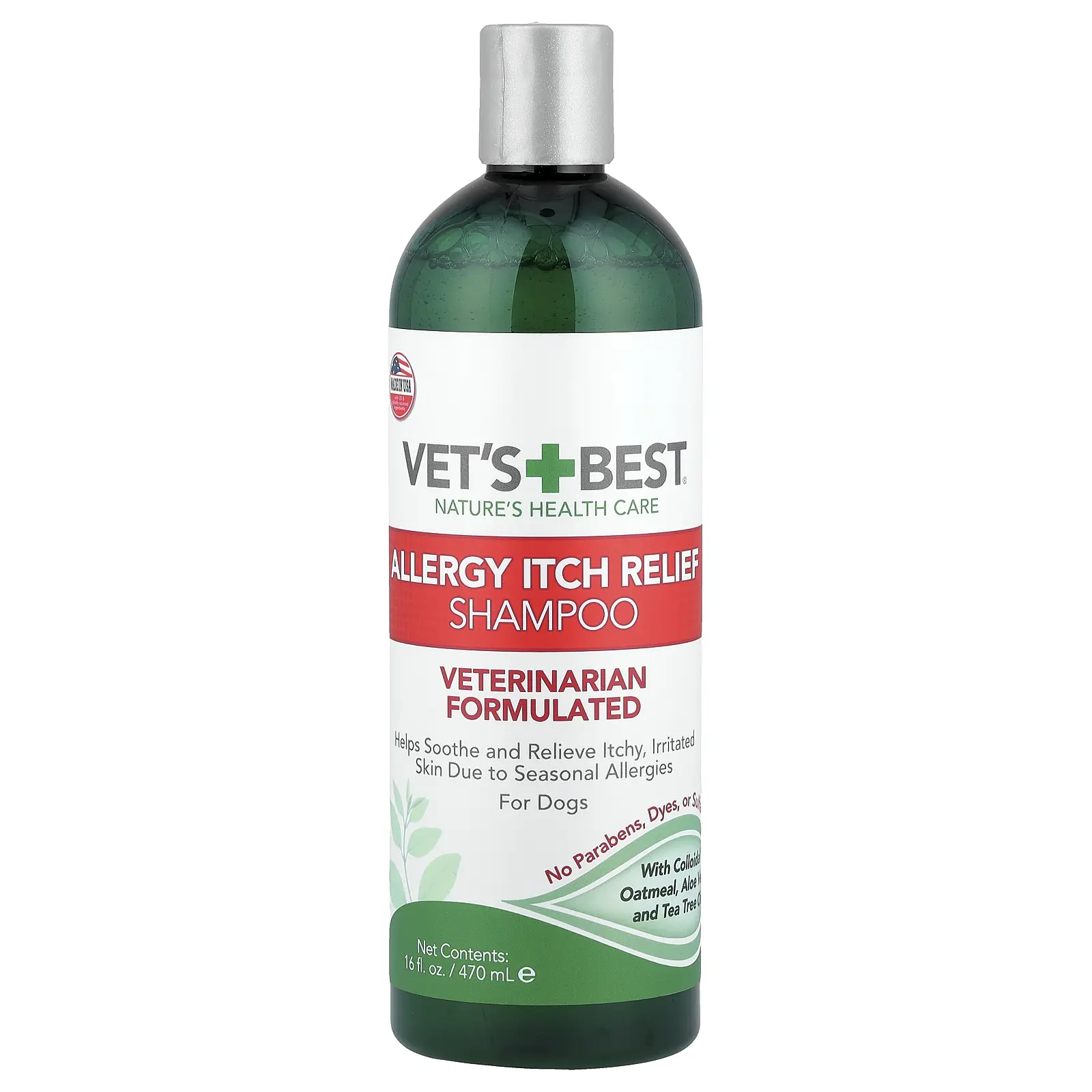Vet's Best Allergy Itch Relief Shampoo, For Dogs, 16 fl oz (470 ml)
