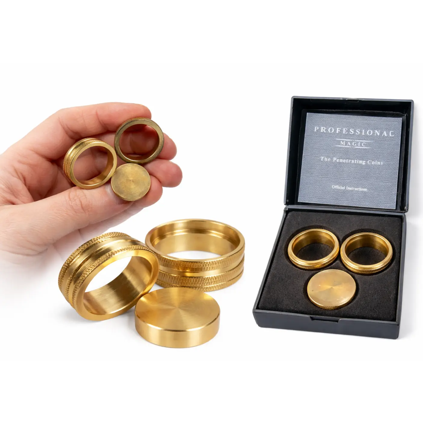 ✨ The Penetrating Coins Effect – Classic Brass Magic Trick That Defies Logic! ✨