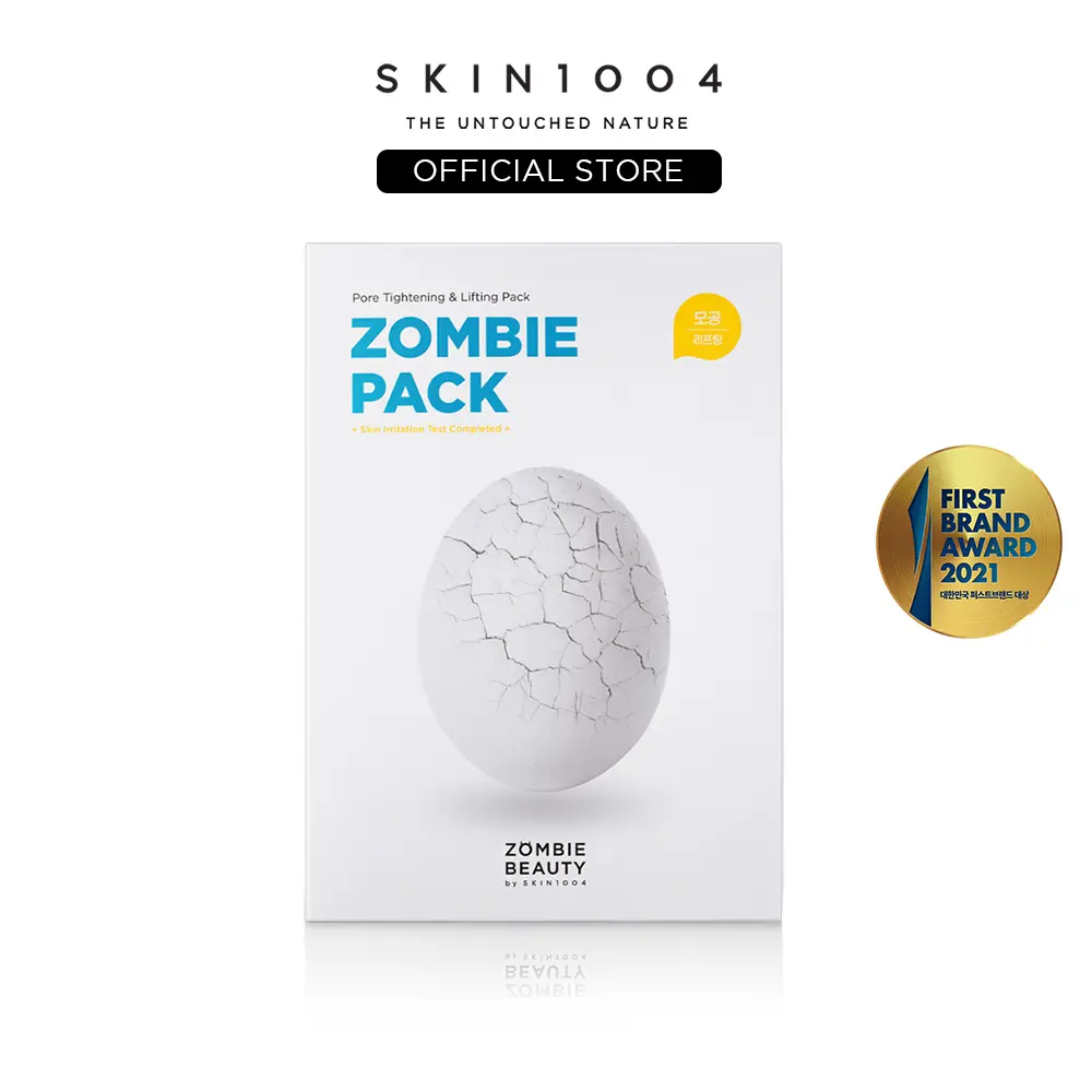 [SKIN1004 Official Shop] ZOMBIE BEAUTY Zombie Pack & Activator Kit 2g x 8ea (3.5ml x 8ea) - Hydrating Gift Skincare, Comfort Face Mask for Smooth Skin Repair, Aloe Applicator, Brush Powder