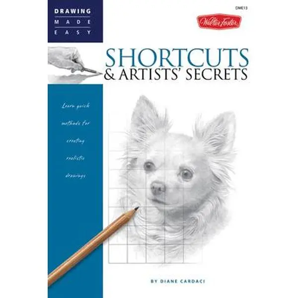 Used Soft Cover Book - Shortcuts & Artists' Secrets by Diane Cardaci (English) - Drawing Techniques Guide for Beginners with In-Depth Section on Troubleshooting