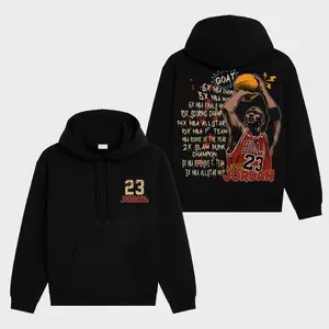 Michael Jordan "#23" Premium Cotton Hoodie V11, The GOAT Fans Hoodie, Bulls Nation Fans Club Hoodie, Basketball Graphic Hoodie, Basketball Lover Gift, Basketball Game Day Outfit.