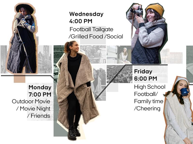 Zonli Outdoor Wearable Heated Electric Blanket 2026 Upgrade (Cordless, USB Powered) – Built-in 10000mAh Power Bank ，8 Heating Pads & 3 Heating Levels | For Travel, Camping, Office, Sofa – Stylish Winter Gift for Women，Machine Washable, Heaters, Durable