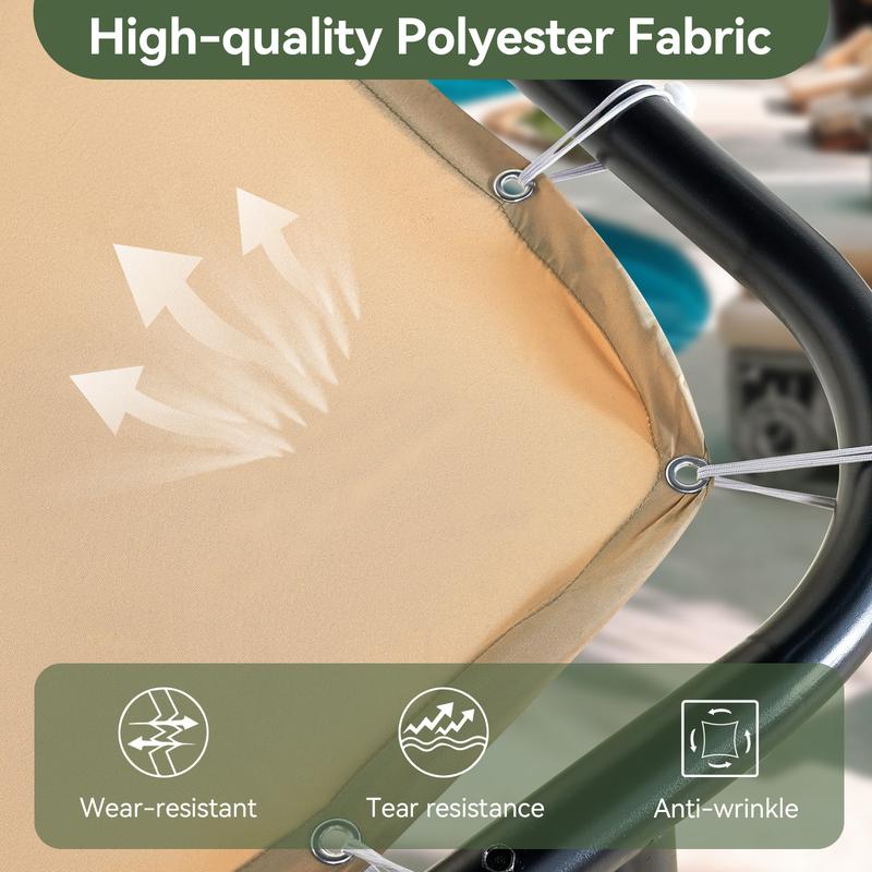 oneinmil Aoxun 10x6 Lean to Gazebo Outdoor Pergola UPF50+ Sun Protection Water Resistant UV Resistant Wall Mounted Canopy Sloped Roof Awning for Patio Backyard Deck or Garden Khaki  conversation set