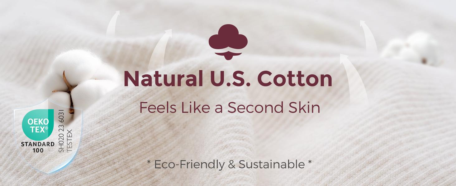 Momcozy Busty Nursing Bras, U.S.Cotton Wirefree Fixed Padded Maternity Bra, Full Coverage Adjustable Fit