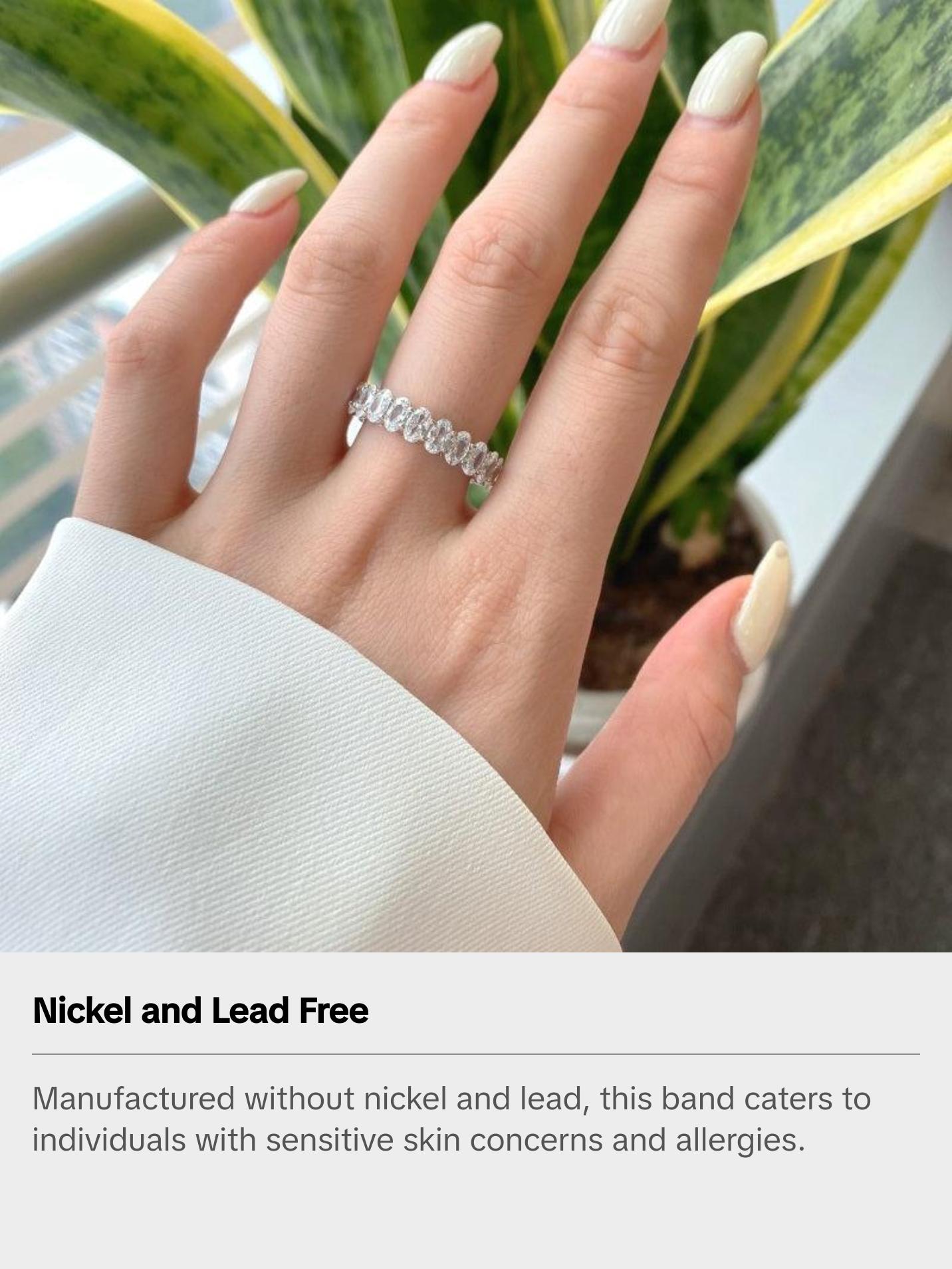 Dallas Oval Cut Eternity band