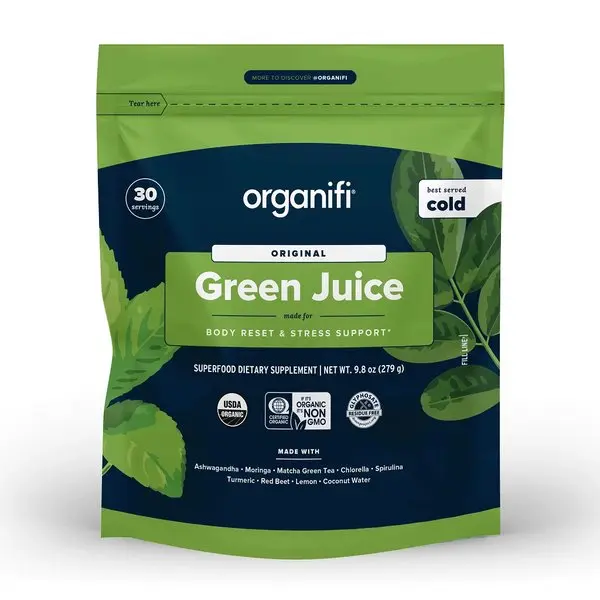 Organifi Green Juice - Organic Superfood Powder 30-Day Supply Vegan USA