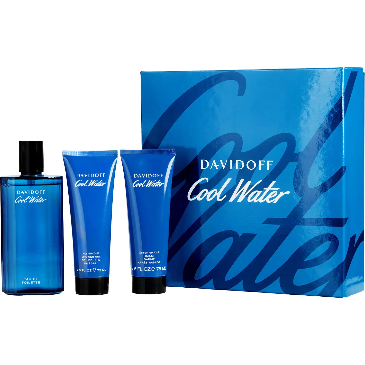 Cool Water Set-Edt Spray 4.2 Oz & Aftershave Balm 2.5 Oz & Shower Gel 2.5 Oz For Men Cool Water Set-Edt Spray 4.2 Oz & Aftershave Balm 2.5 Oz & Shower Gel 2.5 Oz For Men