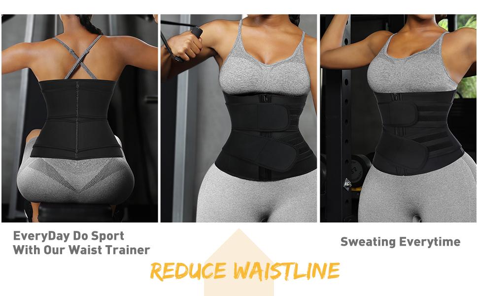FeelinGirl Waist Trainer for Women Plus Size Dual Belt Neoprene Training & Toning Cincher with Zipper for Enhanced Comfort and Support FeelinGirl Waist Trainer for Women Plus Size Dual Belt Neoprene Training & Toning Cincher with Zipper for Enhanced Comfort and Support