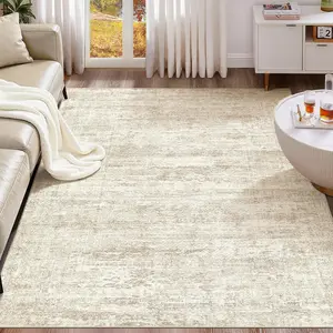 Area Rug Living Room Rugs Washable Neutral Modern Abstract Soft Thin Large Rug Indoor Floor No Slip Rug Carpet for Bedroom Under Dining Table Home Office Decor