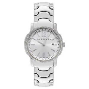 Bulgari Solo Tempo 29mm Stainless Steel - Custom Diamond Bezel WHT026024