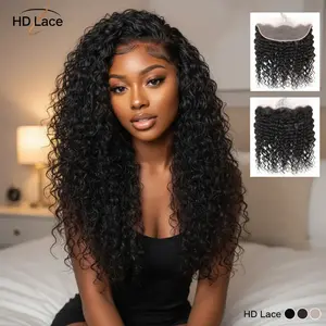 Deep Wave HD Lace Frontal 13x6 Invisible for Seamless Melt 13x4 HD Frontal For Women  Brazilian Human Hair hair extension
