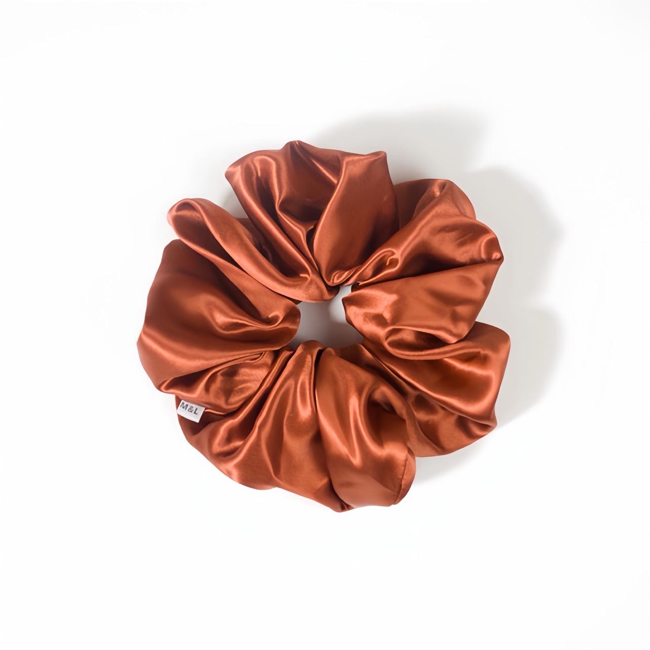 Handmade vintage style 100% high quality super soft luxurious natural silk oversized xl scrunchie