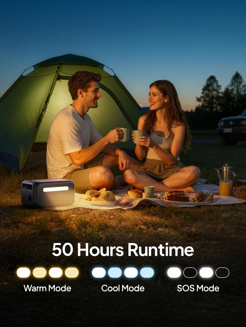 BLUETTI Elite 10 Portable Power Station 128Wh, 3.8 lbs Palm-Sized, Airline-Approved for Travel, Camping & Emergencies