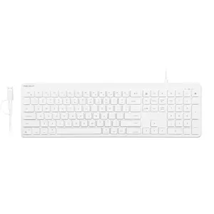 Full-size Wired Keyboard USB C + A  (Dual Plug) for Mac with Numpad