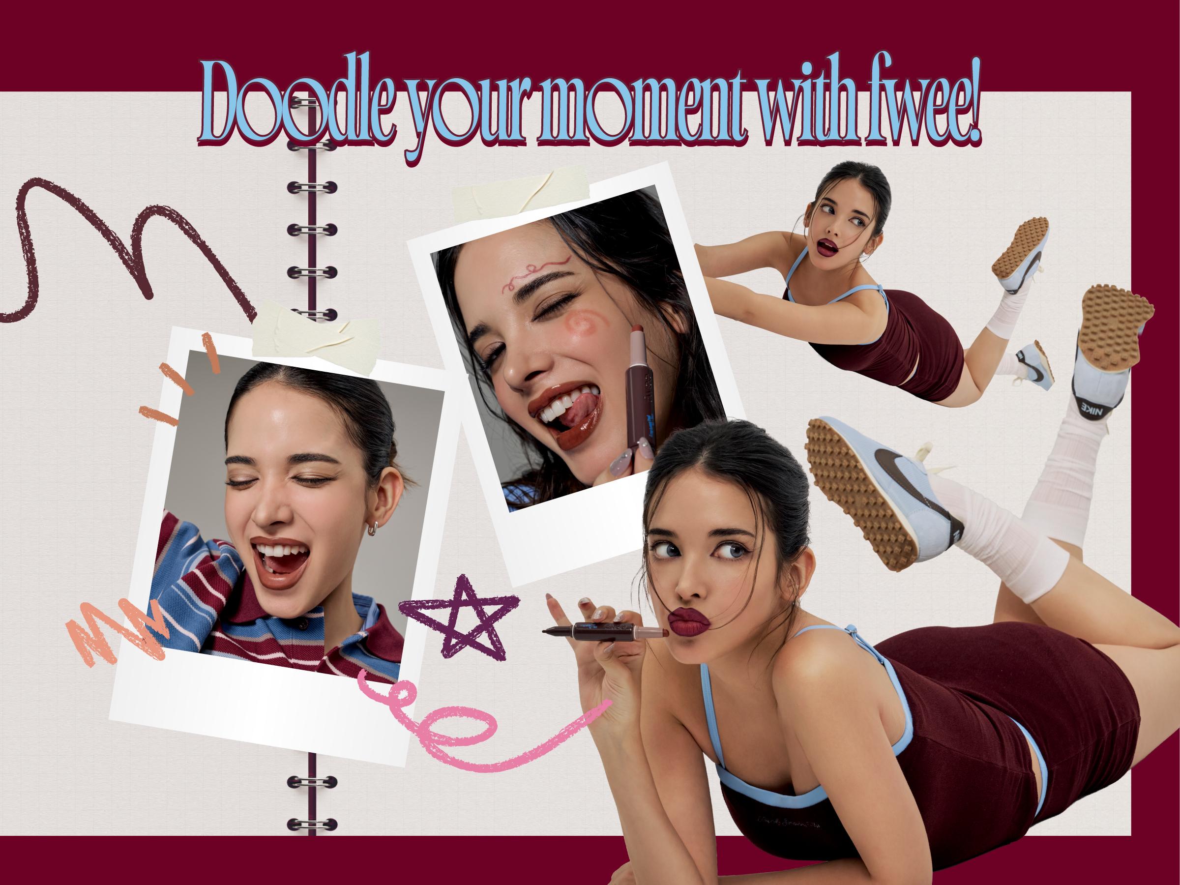 fwee LONG-LASTING DUAL COLORING STICK LIP + LINER | Lip Stick + Lip Liner | 1.2g