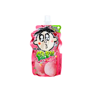 WANT WANT Taiwan Peach Jelly Drink 150g - Real Fruit Pieces, Refreshing Snack