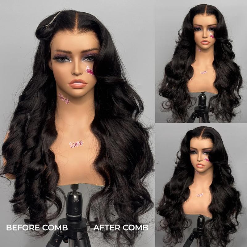 [Free Upgraded] ISEE M-Cap Face-Framing Layered Cut Body Wave 9x6 Wear Go Glueless Wig With Curtain Bangs Pre Bleached Mini Knots Pre-Cut HD Lace Wig Vacation Hair #TikTokShopHolidayHaul