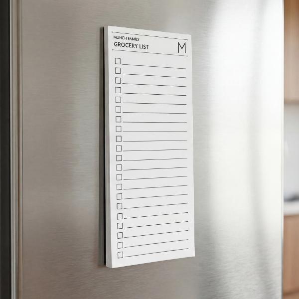 Personalized Magnetic Grocery List Notepad