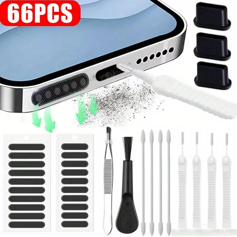 Phone Cleaning Tool Kit, Phone Charging Port Cleaners, Smartphone Speaker Covers Keyboard & Laptop Dusters, Laptop Cleaning Tools, Camera, for Protector, Cleaning Kits