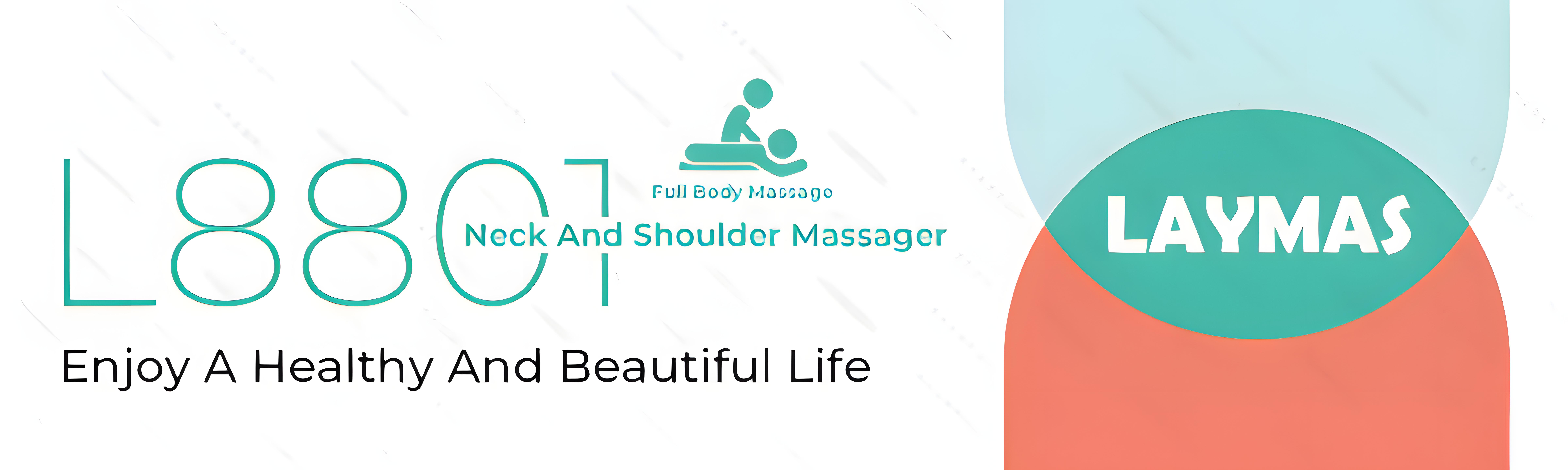 LAYMAS Shiatsu Neck, Shoulder, and Back Massager/Neck Massage Pillow – Suitable for neck, back, shoulders, feet, and legs – Relieves muscle pain – Black – Faux leather – Lightweight – Perfect gift