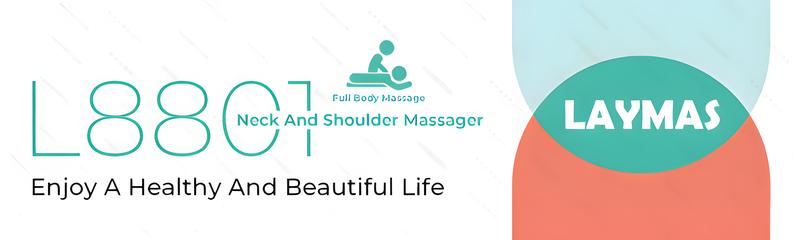 Laymas Shiatsu Neck  Shoulder and Back Massager Neck Massage Pillow for Neck, Back, Shoulder, Foot, Leg Massage, Relieve Muscle Pain, Black,Perfect Present Faux Leather Lightweight Thanksgiving gift, Christmas Gift TikTokShopBlackFriday