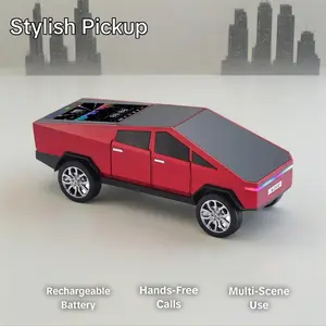 【RED】WS-580 Wireless  Party  Portable   Cybertruck Model Fashion Outdoor  11 1080P Auto Focus Projector CarPlay Adapter for Handheld Microphone Sound Card Kit Waterproof Floating Speaker Smart High Power Stereo PA Vintage Wood Bluetooth bedroom Dual WiFi