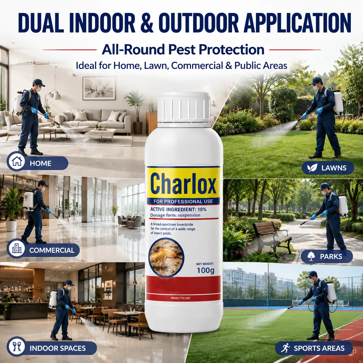 Indoor/Outdoor Insecticide Concentrate | Control Ants, Mosquitoes, Cockroaches, Spiders, Armyworms, and 70+ More Pests