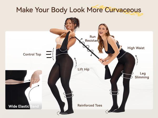 LUCKMEEY Rip-resistant Strong Tights Revolutionary Fiber Womenswear Underwear Lady Women Comfort Bridal Stockings Christmas gifts Thigh Highs Autumn