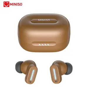 MINISO MS132 True Wireless Earbuds Noise Cancelling Earbuds with  Bass Sound, Bluetooth 6.0 Earphones, In Ear Earbuds, Clear Calls, IP54 Dust & Water resistant, Gaming Bluetooth Headphones，Mini Invisible In Ear Earbuds